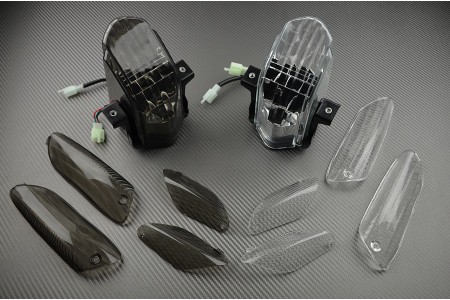 Pack Luz de Freno LED + cristales de intermitentes delanteros y traseros Aprilia RSV 1000