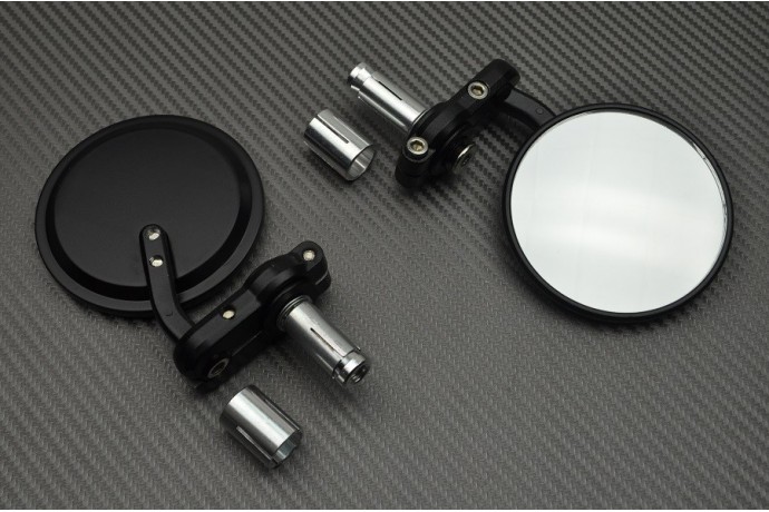 Pair of Fix or Foldable Bar End Rearview Mirrors