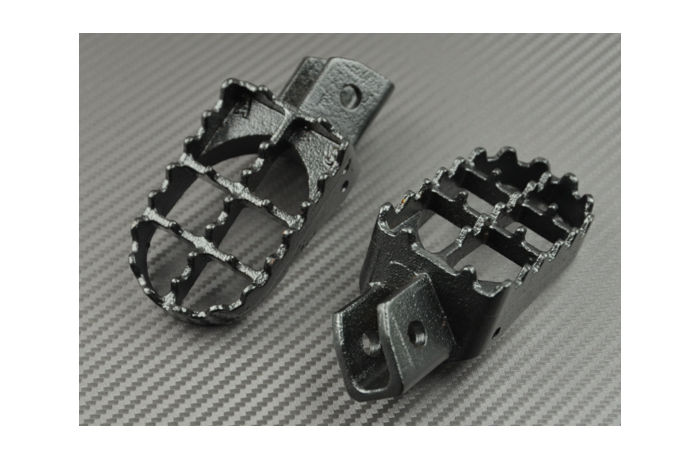 Coppia pedane poggiapiedi motocross per Yamaha PW 50 80 XTE XT 600