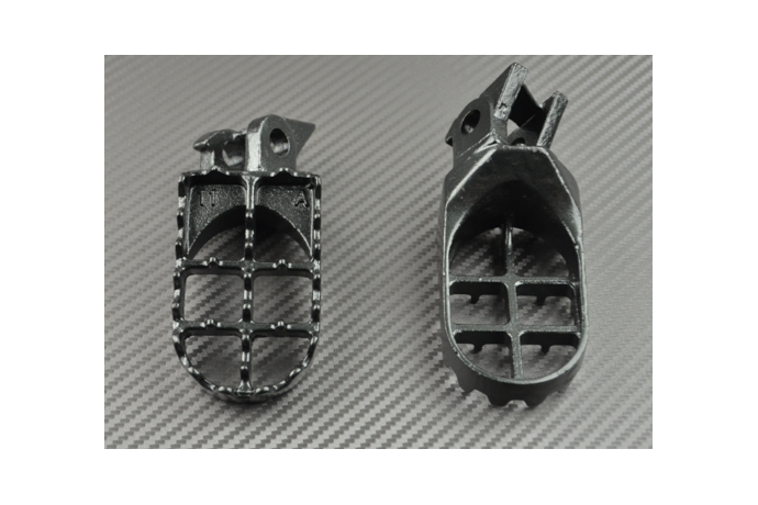 Coppia pedane poggiapiedi motocross per KAWASAKI KX 125 / 250 1997 - 2001