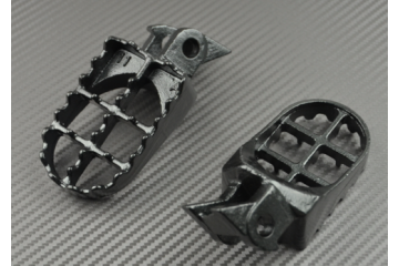 Coppia pedane poggiapiedi motocross per KAWASAKI KX 125 / 250 1997 - 2001