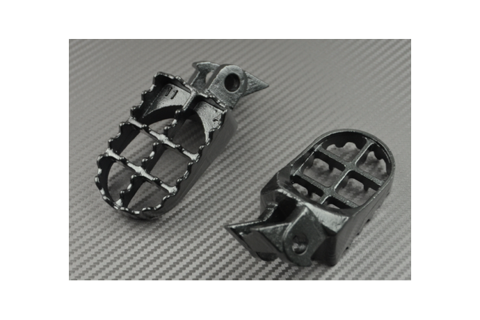 Coppia pedane poggiapiedi motocross per KAWASAKI KX 125 / 250 1997 - 2001