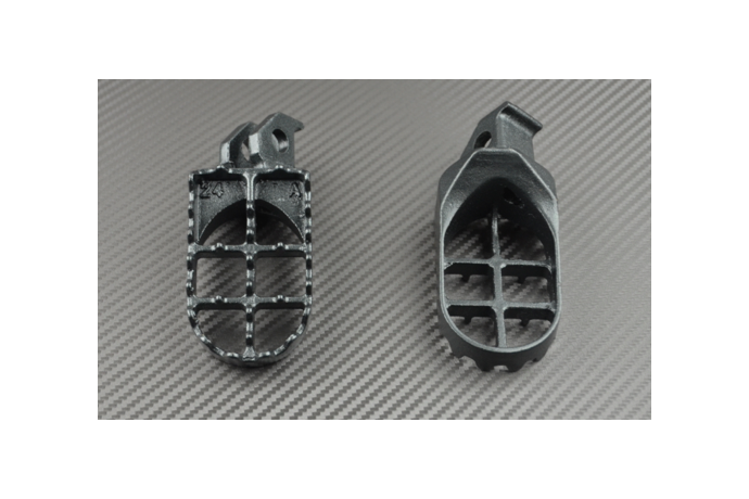 Pair of off-road footrests for Suzuki RM85 DRZ KLX 125