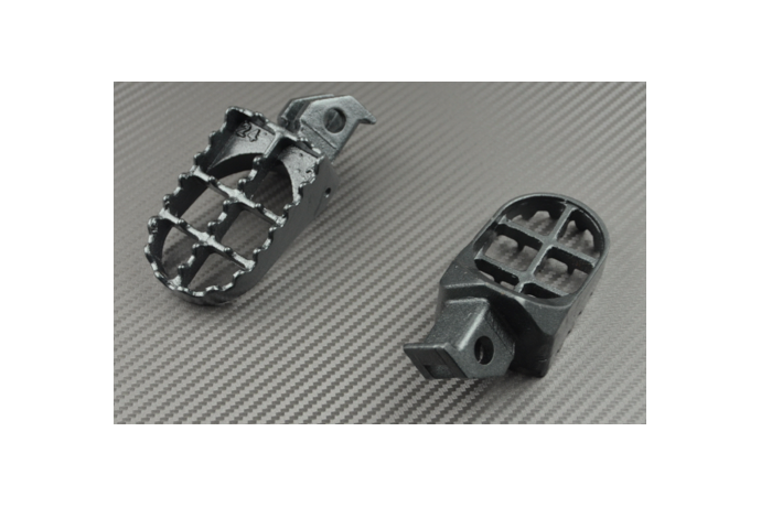 Pair of off-road footrests for Suzuki RM85 DRZ KLX 125