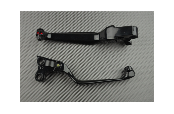 Pair of Skull Design Levers for many HARLEY