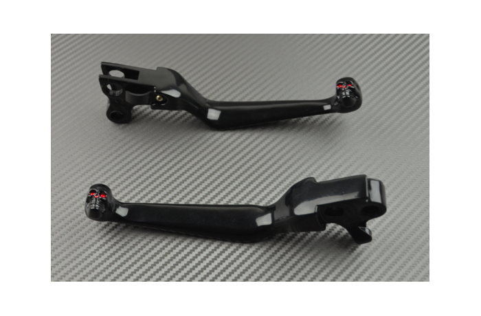 Pair of Skull Design Levers for many HARLEY