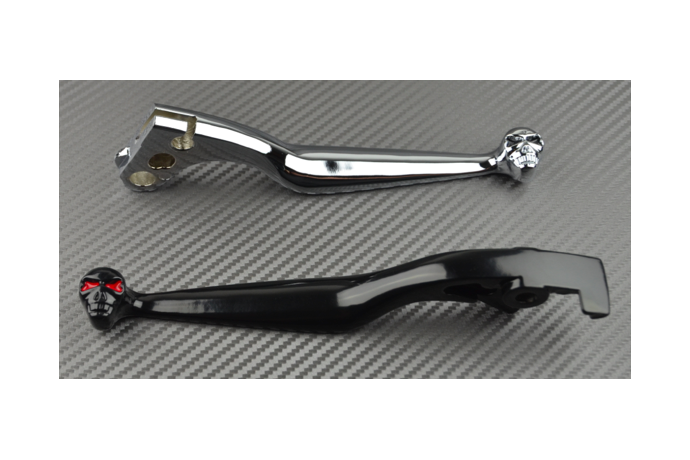 Pair of Skull Design Levers for many Honda Shadow Magna...