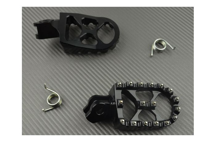 Pareja de reposapiés cross anodizados / Muchos KTM Pareja de reposapiés cross anodizados / Muchos KTM
