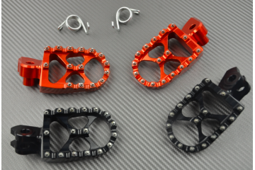 Pareja de reposapiés cross anodizados / Muchos KTM