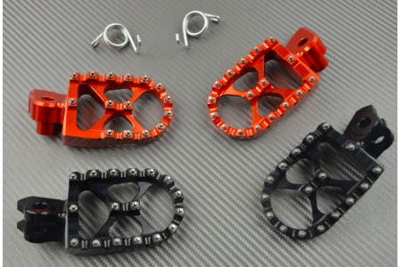 Pareja de reposapiés cross anodizados / Muchos KTM