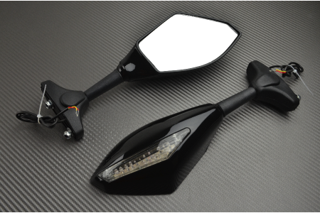 Paar Rückspiegel mit “universellen” integrierten Blinker für Sport / Tourer