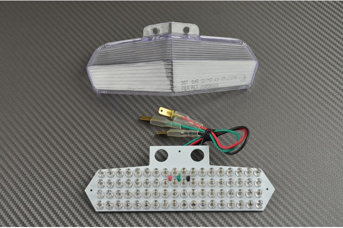 Feu Stop Led Clignotants Intégrés DUCATI SBK / MULTISTRADA 620 / 749 / 999 / 1000 / 1100 2003 - 2009 Feu Stop Led Clignotants Intégrés DUCATI SBK / MULTISTRADA 620 / 749 / 999 / 1000 / 1100 2003 - 2009