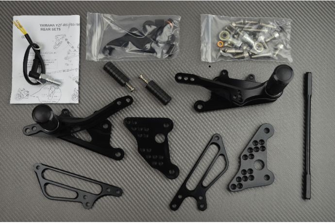 Pedane arretrate regolabili YAMAHA YZF R6 2003 - 2005 Pedane arretrate regolabili YAMAHA YZF R6 2003 - 2005