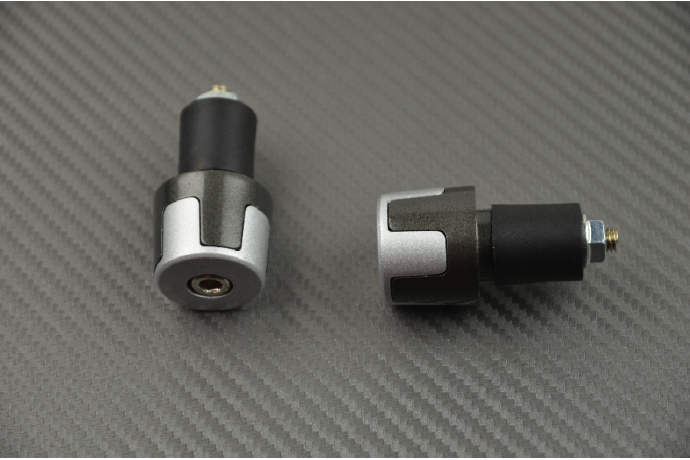 Pair of Handlebar Caps - Bi-Color Painted Design Pair of Handlebar Caps - Bi-Color Painted Design