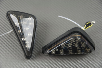Pareja de intermitentes LED gota de agua Universales