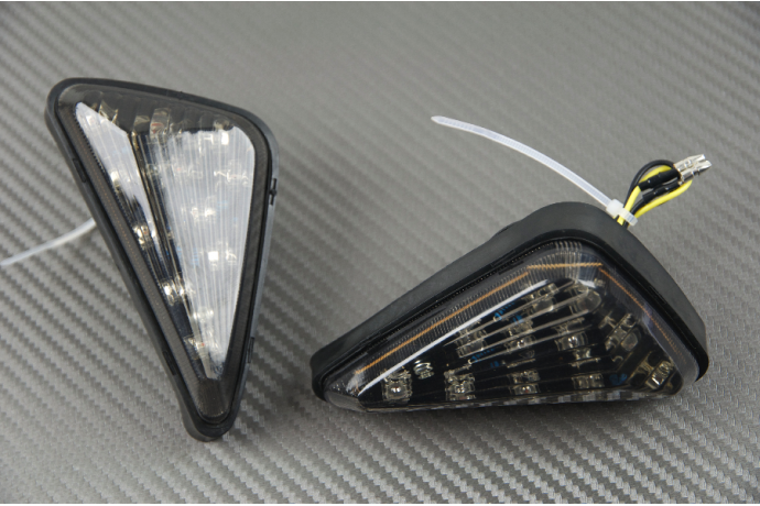 Paire de clignotants LED goutte d'eau Universels