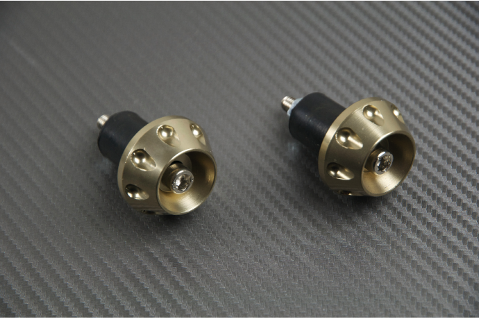 Pair of Handlebar Caps - Bronze Color Pair of Handlebar Caps - Bronze Color