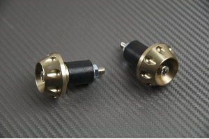 Pair of Handlebar Caps - Bronze Color Pair of Handlebar Caps - Bronze Color
