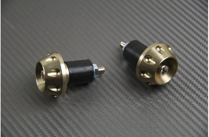 Pair of Handlebar Caps - Bronze Color Pair of Handlebar Caps - Bronze Color