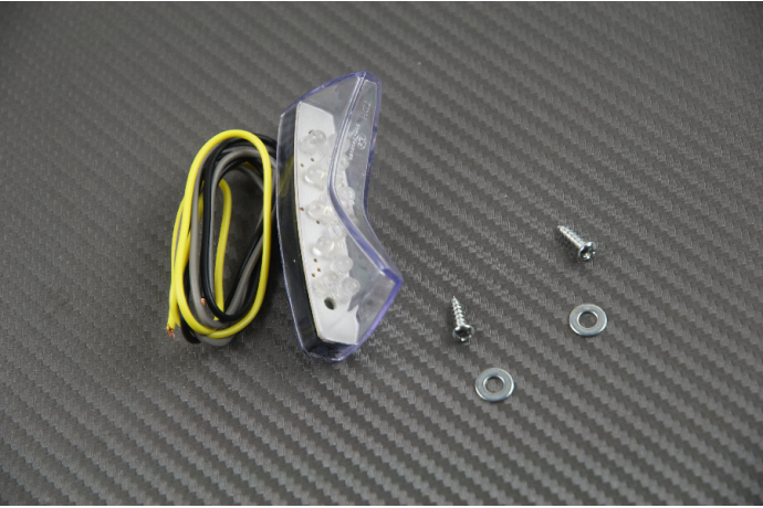 Universal Small LED taillight with integrated license plate light