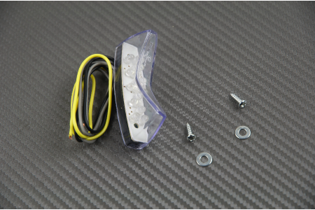 Universal Small LED taillight with integrated license plate light