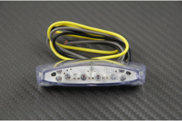 Universal Small LED taillight with integrated license plate light