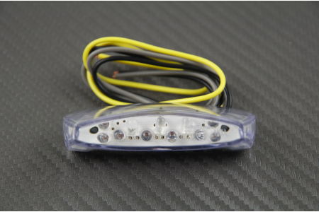 Universal Small LED taillight with integrated license plate light