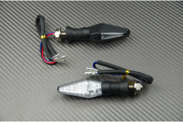 Pareja de intermitentes LED universales con toque repetidor blanco