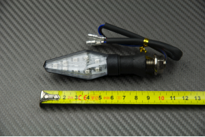 Pareja de intermitentes LED universales con toque repetidor blanco Pareja de intermitentes LED universales con toque repetidor blanco