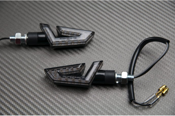 Pair of Universal LED Turn Signals - Hole Design