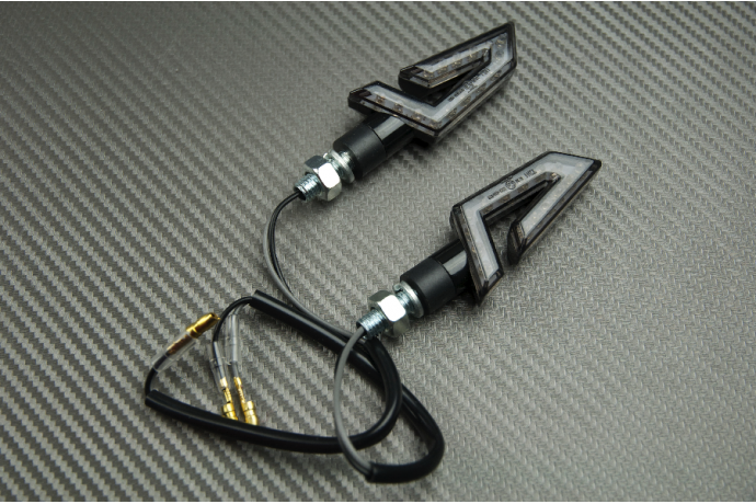 Pair of Universal LED Turn Signals - Hole Design