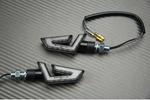 Paire de clignotants Led Universels Design troués Paire de clignotants Led Universels Design troués