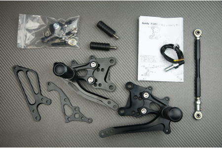 Estriberas retrasadas regulables APRILIA TUONO / RSV 1000 R / FACTORY 2004 - 2010