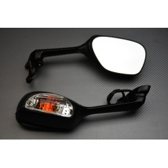 Pair of Aftermarket Rearview Mirrors with Integrated Turn Signals SUZUKI GSX-R 600 750 1000